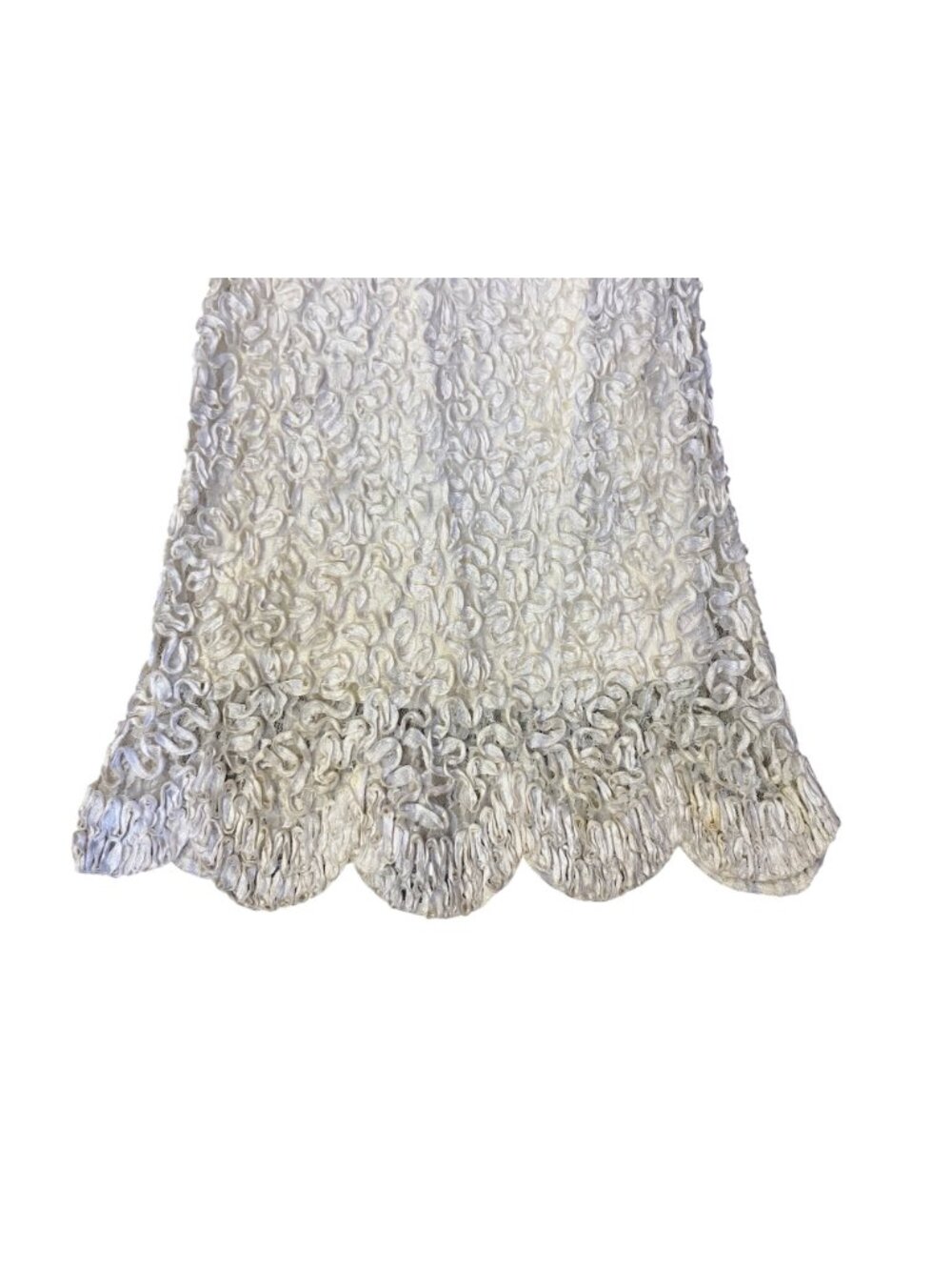 Vintage Jack Bryan Cream Lace Maxi Dress Womens XS? (0-2) Long Sleeve Boho USA - Picture 11 of 16